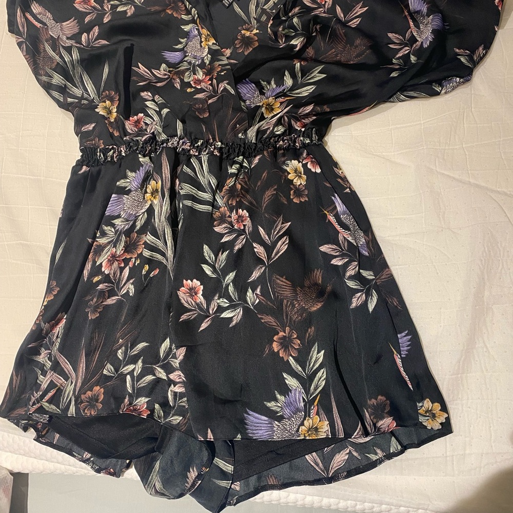 Floral Navy Playsuit - Picture 4 of 6